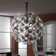 Подвесной светильник Masca Vie en Rose 1839/SFG Nero nichel / Glass 525 Подвесной светильник Masca Vie en Rose 1839/SFG Nero nichel / Glass 525