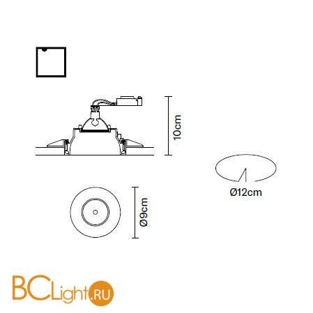 Встраиваемый спот (точечный светильник) Fabbian Tools F19 F21 01 Встраиваемый спот (точечный светильник) Fabbian Tools F19 F21 01