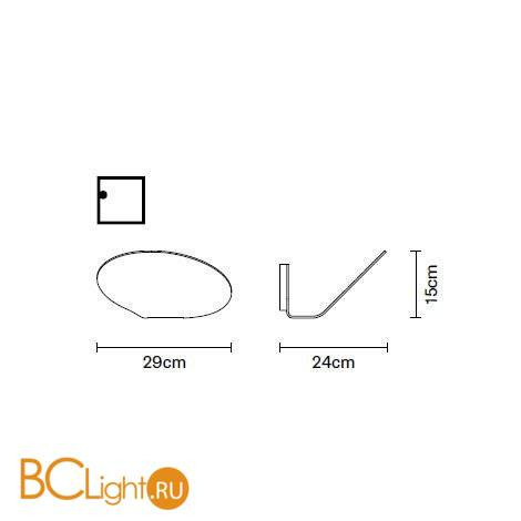 Настенный светильник Fabbian Glu F31 D01 01 Настенный светильник Fabbian Glu F31 D01 01