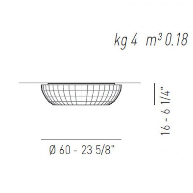 Потолочный светильник Axo Light PL BEL 060 PLBEL060E27BLXX Потолочный светильник Axo Light PL BEL 060 PLBEL060E27BLXX