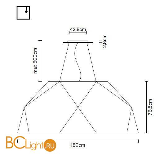 Подвесной светильник Fabbian Crio D81 A17 48 Подвесной светильник Fabbian Crio D81 A17 48