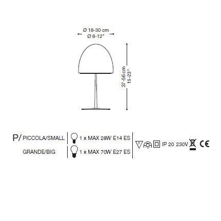 Настольная лампа La Murrina Pulsar P GRANDE DD-3S