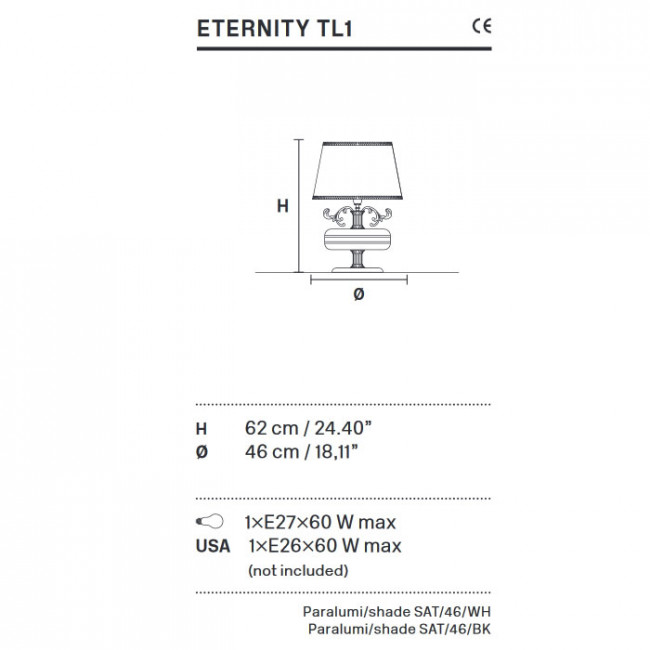 Настольная лампа Masiero Eternity TL1 G04