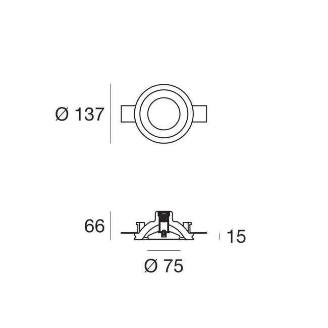 Встраиваемый светильник Linea Light Gypsum 60811N00 Встраиваемый светильник Linea Light Gypsum 60811N00