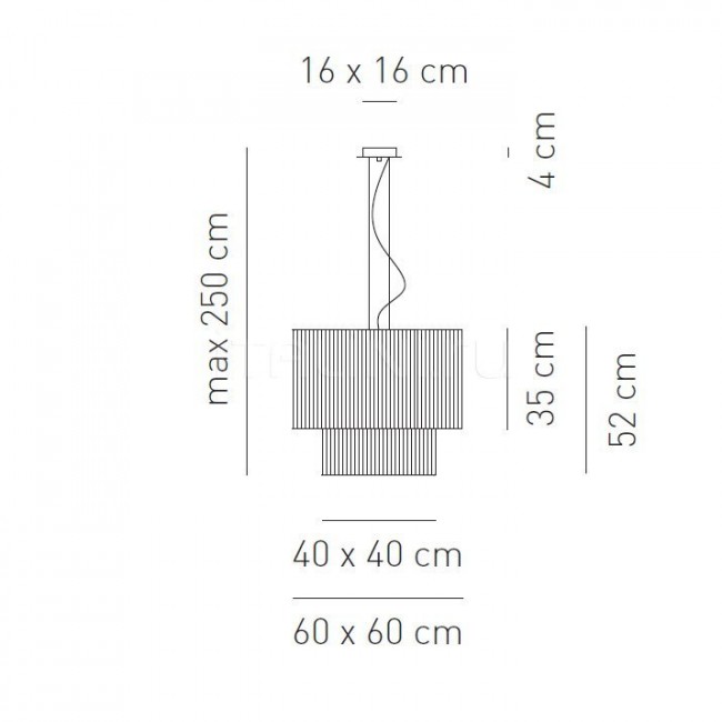 Подвесной светильник AxoLight SP CL 60 40 Tabacco SPCL6040TACRE27 Подвесной светильник AxoLight SP CL 60 40 Tabacco SPCL6040TACRE27