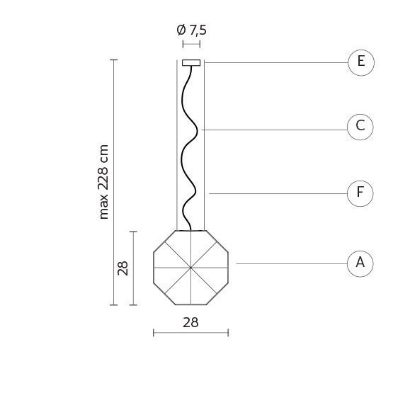 Подвесной светильник Karman 24 Karati SE113 1B INT Подвесной светильник Karman 24 Karati SE113 1B INT