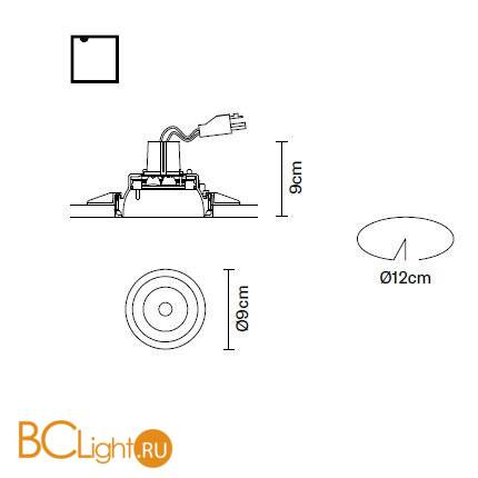 Встраиваемый спот (точечный светильник) Fabbian Tools F19 F25 01 Встраиваемый спот (точечный светильник) Fabbian Tools F19 F25 01