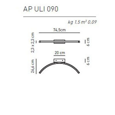 Настенный светильник Axo Light U-Light AP ULI 090 AP ULI 090 LED RU XX Настенный светильник Axo Light U-Light AP ULI 090 AP ULI 090 LED RU XX