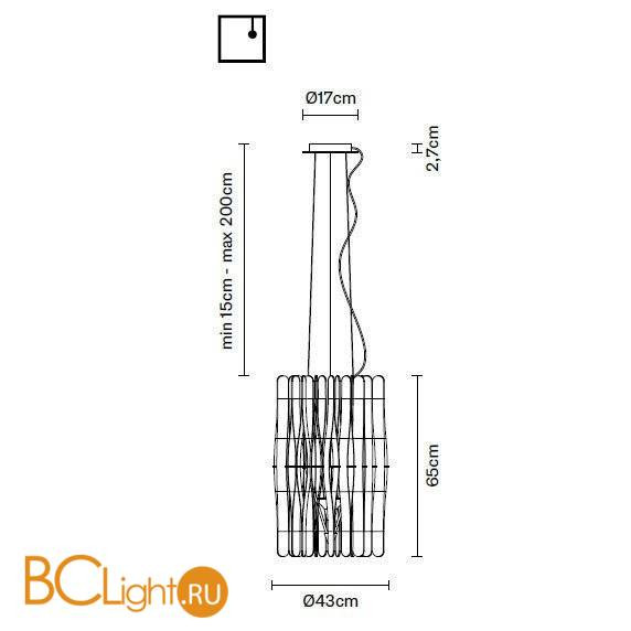 Подвесной светильник Fabbian Stick F23 A07 69