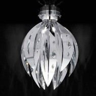 Потолочный светильник IDL Crystal Palm 470/5PF Chrome Потолочный светильник IDL Crystal Palm 470/5PF Chrome