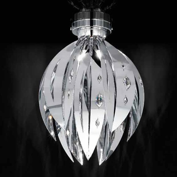 Потолочный светильник IDL Crystal Palm 470/5PF Chrome Потолочный светильник IDL Crystal Palm 470/5PF Chrome