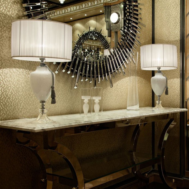 Настольная лампа Euroluce Pluton LP1 silver White