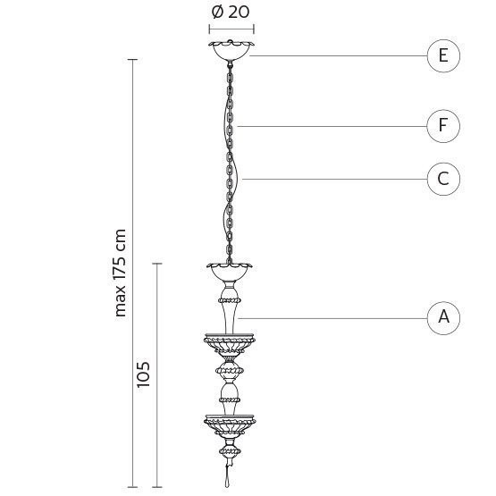 Основание светильника Karman Au Revoir SE110 0B INT Основание светильника Karman Au Revoir SE110 0B INT