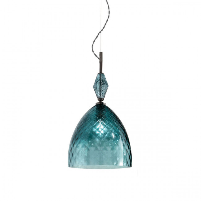 Подвесной светильник Euroluce Mood Serene S1 nichel teal blu Подвесной светильник Euroluce Mood Serene S1 nichel teal blu