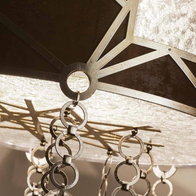 Подвесной светильник Masca Vision 1877/8 Argento patinato / Brown leather Подвесной светильник Masca Vision 1877/8 Argento patinato / Brown leather