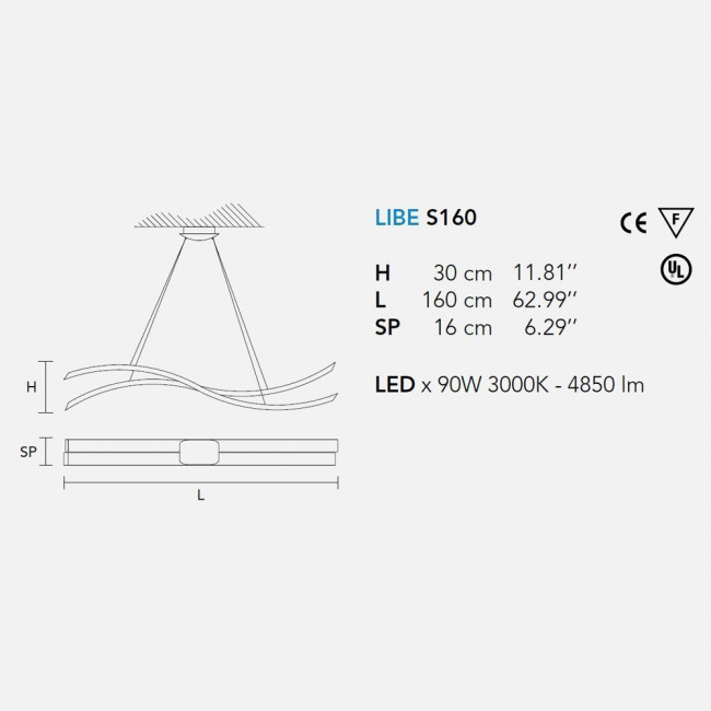 Подвесной светильник Masiero Libe S160 W01 Подвесной светильник Masiero Libe S160 W01
