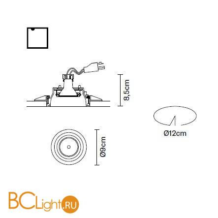 Встраиваемый спот (точечный светильник) Fabbian Tools F19 F30 01 Встраиваемый спот (точечный светильник) Fabbian Tools F19 F30 01