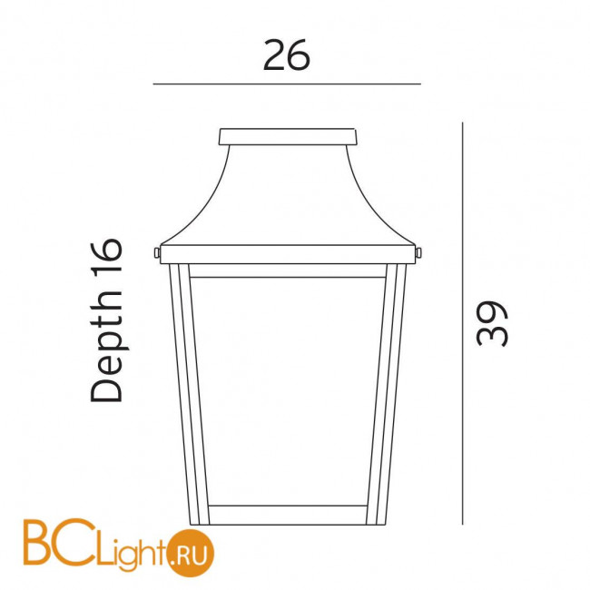 Уличный настенный светильник Norlys London 497B Уличный настенный светильник Norlys London 497B