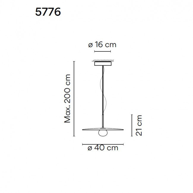 Подвесной светильник Vibia Tempo 5776 18 /1B Подвесной светильник Vibia Tempo 5776 18 /1B