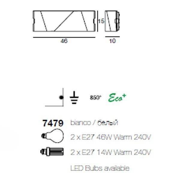 Настенный светильник Linea Light Face 7479
