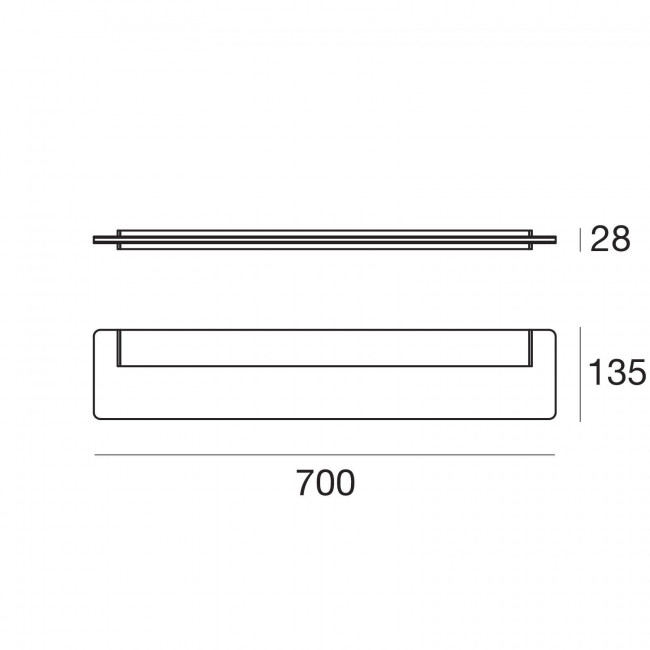 Настенный светильник Linea Light Skinny 7910 Настенный светильник Linea Light Skinny 7910