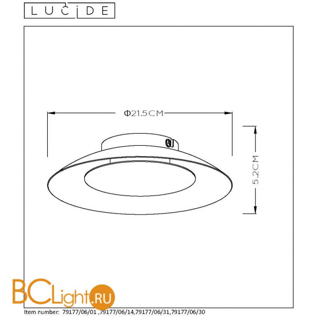 Потолочный светильник Lucide Foskal 79177/06/30 Потолочный светильник Lucide Foskal 79177/06/30