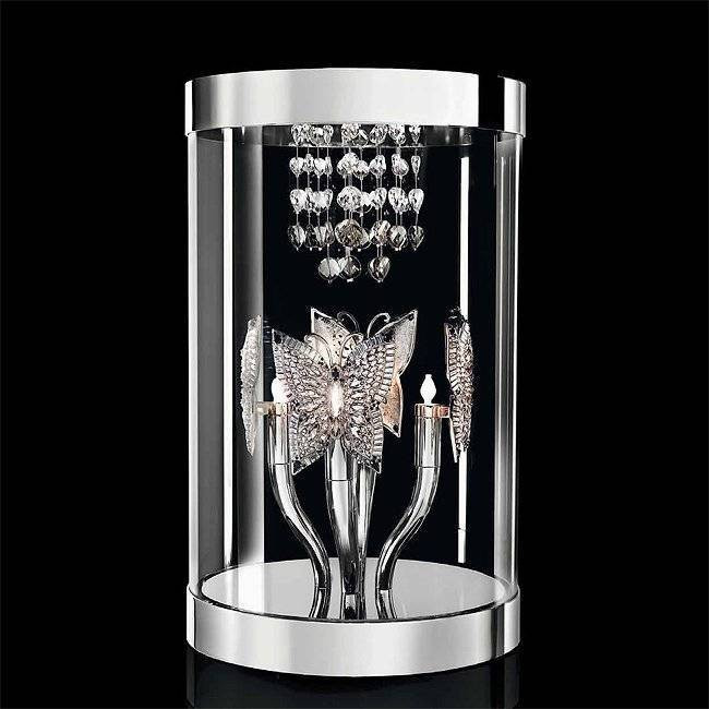 Настольная лампа Beby Butterfly 0190L01 Chrome SW Silver Night Настольная лампа Beby Butterfly 0190L01 Chrome SW Silver Night