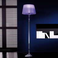 Торшер Euroluce Arcobaleno PT1 Silver Clear Violet Торшер Euroluce Arcobaleno PT1 Silver Clear Violet