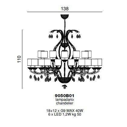 Люстра Beby Group Celebrity 9050B01 Rose 666 Rose Люстра Beby Group Celebrity 9050B01 Rose 666 Rose