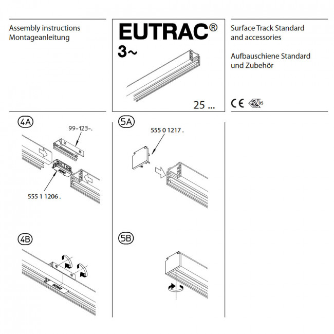 Шинопровод трехфазный SLV Eutrac 145102 1м