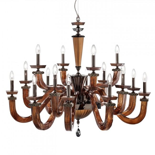 Люстра Euroluce Desiderio L8+4+4 Brown Люстра Euroluce Desiderio L8+4+4 Brown