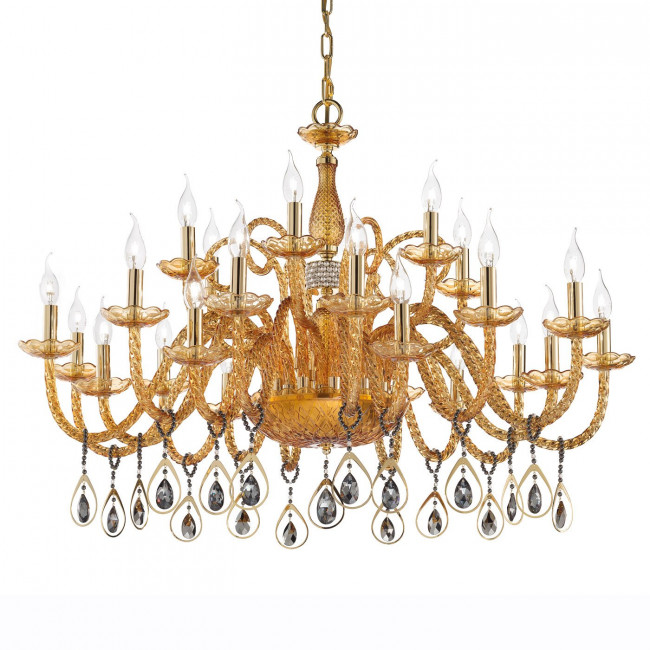 Люстра Euroluce Toochic L12+6+6 Gold Amber Люстра Euroluce Toochic L12+6+6 Gold Amber