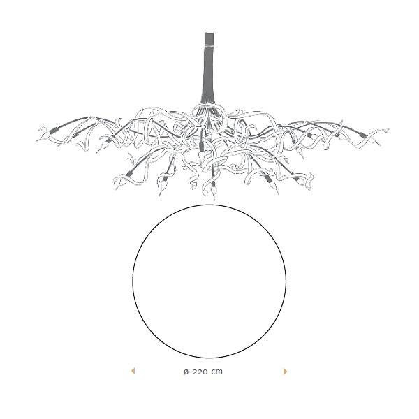 Люстра Jacco Maris Ruban Plie RP16CH.ST.R Люстра Jacco Maris Ruban Plie RP16CH.ST.R