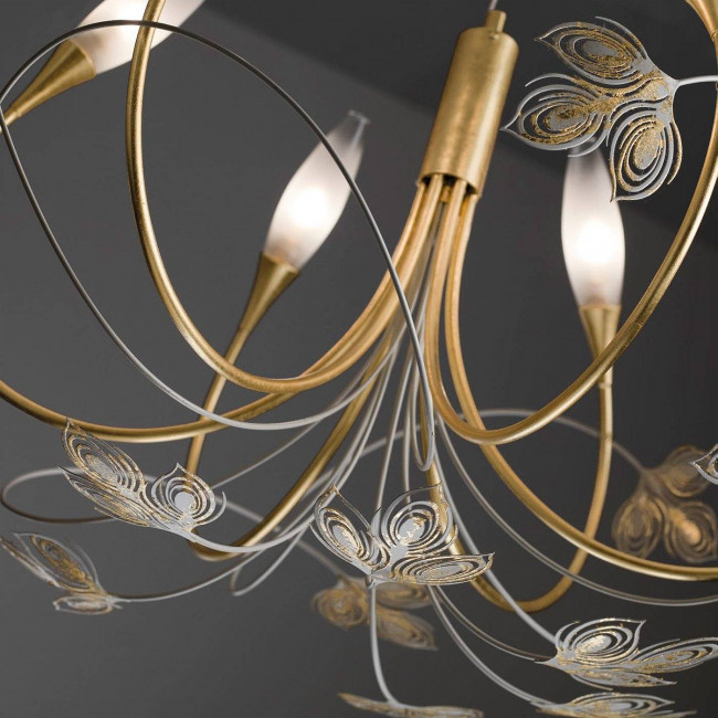 Люстра Masca Peacock 1869/6 Oro bianco Люстра Masca Peacock 1869/6 Oro bianco