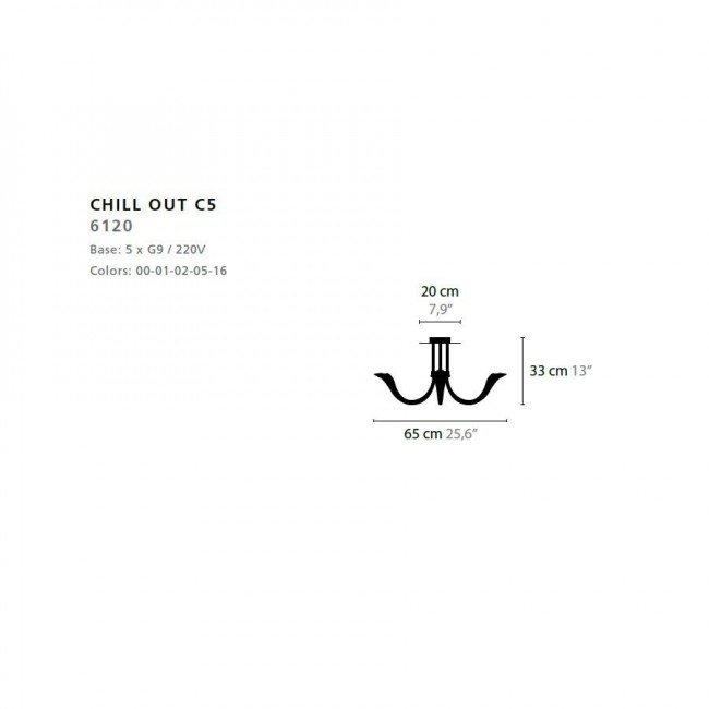 Потолочная люстра Ilfari Chill out C5 10380 05 Потолочная люстра Ilfari Chill out C5 10380 05