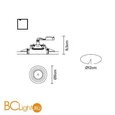Встраиваемый спот (точечный светильник) Fabbian Tools F19 F31 01 Встраиваемый спот (точечный светильник) Fabbian Tools F19 F31 01