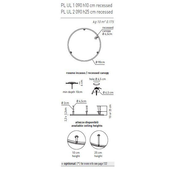 Настенный светильник Axo Light U-Light PL UL 2 090 h25 cm recessed RU IN Настенный светильник Axo Light U-Light PL UL 2 090 h25 cm recessed RU IN