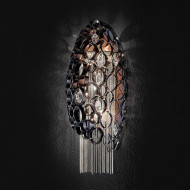 Настенный светильник IDL Chrysalis 448/3adx black nickel with satin nickel chains Настенный светильник IDL Chrysalis 448/3adx black nickel with satin nickel chains