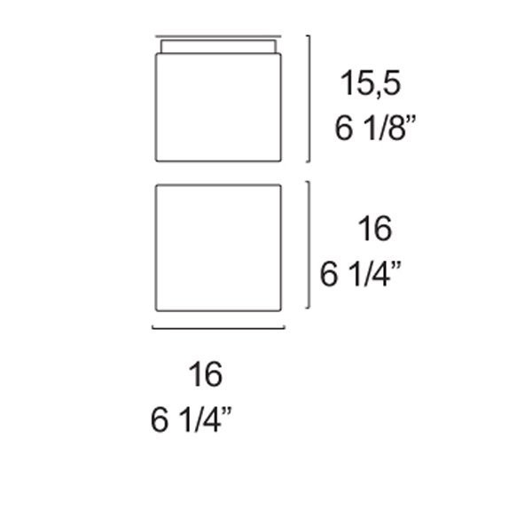 Настенный светильник Leucos Cubi P-PL 16 0001788 Настенный светильник Leucos Cubi P-PL 16 0001788