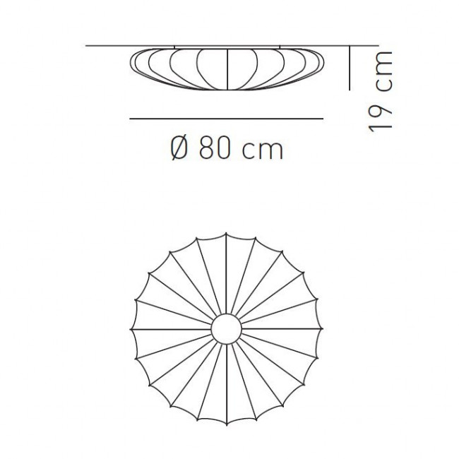 Настенно-потолочный светильник Axo Light Muse PL MUSE 80 VE PLMUSE80VEXXE27 Настенно-потолочный светильник Axo Light Muse PL MUSE 80 VE PLMUSE80VEXXE27