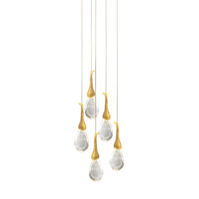 Подвесной светильник DeLight Collection seed OMG07287-5 gold Подвесной светильник DeLight Collection seed OMG07287-5 gold