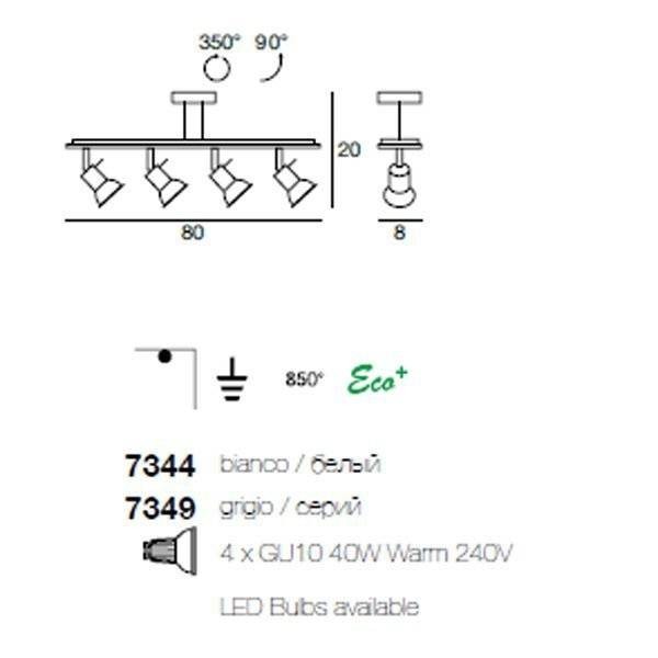 Cпот (точечный светильник) Linea Light Spotty 7344 Cпот (точечный светильник) Linea Light Spotty 7344