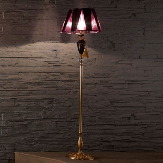 Торшер Euroluce Barocco PT1 gold Amethyst Торшер Euroluce Barocco PT1 gold Amethyst