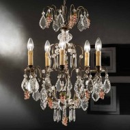 Люстра Beby Group Old style 3324/5 Rusty HALF CUT WITH GLASS FRUITS