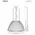 Подвесной светильник Axo Light Bell SP BEL 180 Rosso SPBEL180E27RSXX Подвесной светильник Axo Light Bell SP BEL 180 Rosso SPBEL180E27RSXX