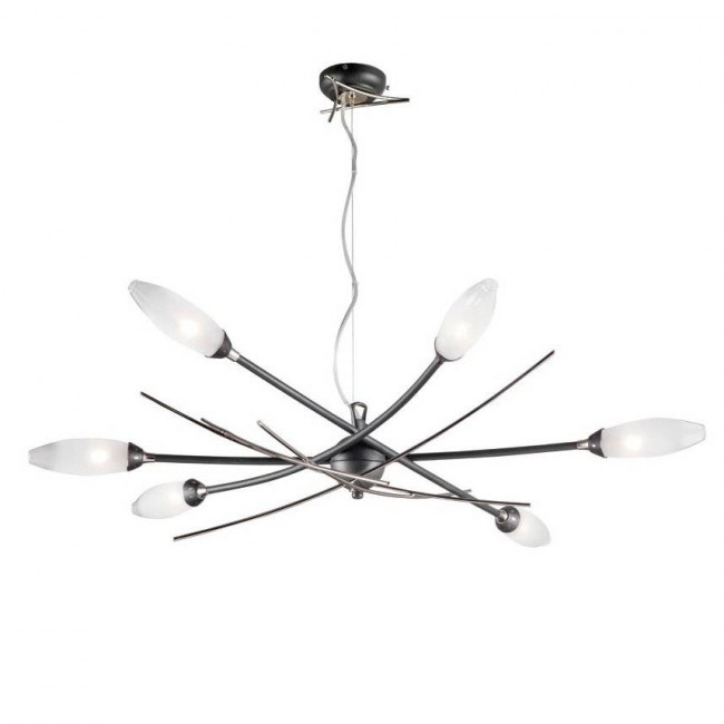 Люстра Masca Shanghai 1870/6 Antracite nichel / Glass 591 Люстра Masca Shanghai 1870/6 Antracite nichel / Glass 591