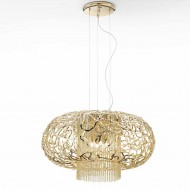 Подвесной светильник IDL Weave 513/8 light gold Подвесной светильник IDL Weave 513/8 light gold