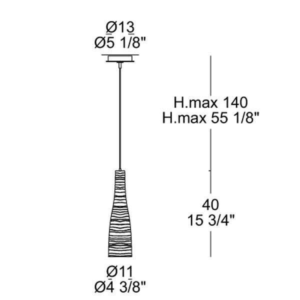 Подвесной светильник Leucos CLASS 40 0001598 red