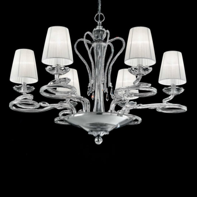 Люстра Renzo Del Ventisette L 14391/6 CP DEC. CROMO Люстра Renzo Del Ventisette L 14391/6 CP DEC. CROMO