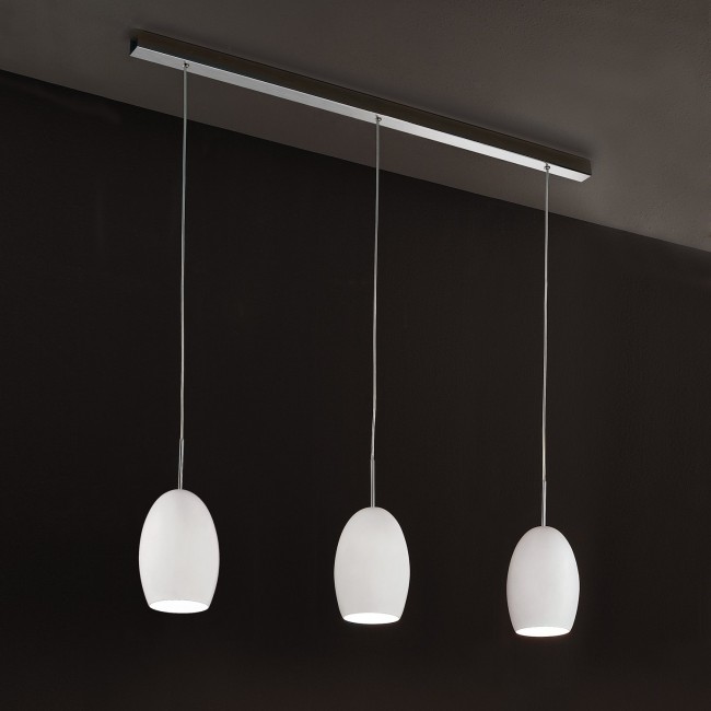 Подвесной светильник Morosini Egg SO 0164SO04BLIN x 3 + SYS-011000A Подвесной светильник Morosini Egg SO 0164SO04BLIN x 3 + SYS-011000A